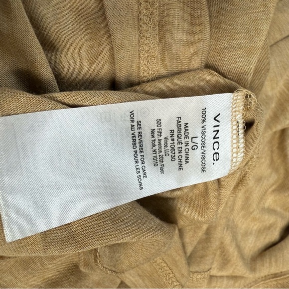 Vince Tan Long Sleeve Top Size Large - Picture 8 of 9
